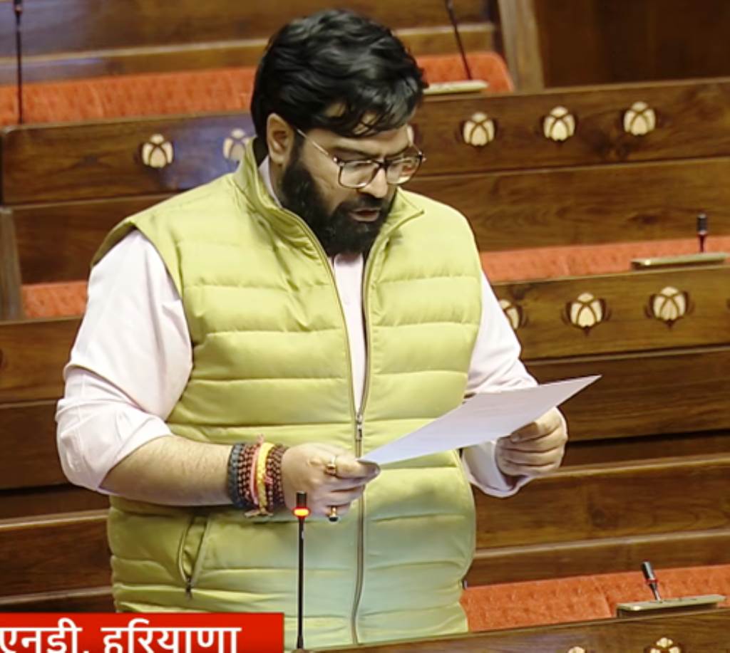 Kartikeya Sharma Raises Concerns in Parliament About Retail Investors Losses in Mental Health Coverage